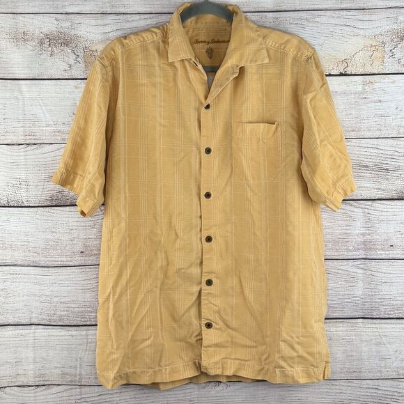 Tommy Bahama Silk Men's SS Camp Shirt Small  Beach, Lounge, Hipsters, Rockabilly - Picture 1 of 6
